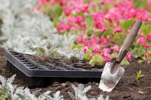 Detailed garden layout planning in an urban park
