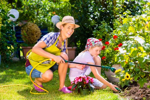 Lush landscaped garden showcasing Gardener Finsbury Park's expertise